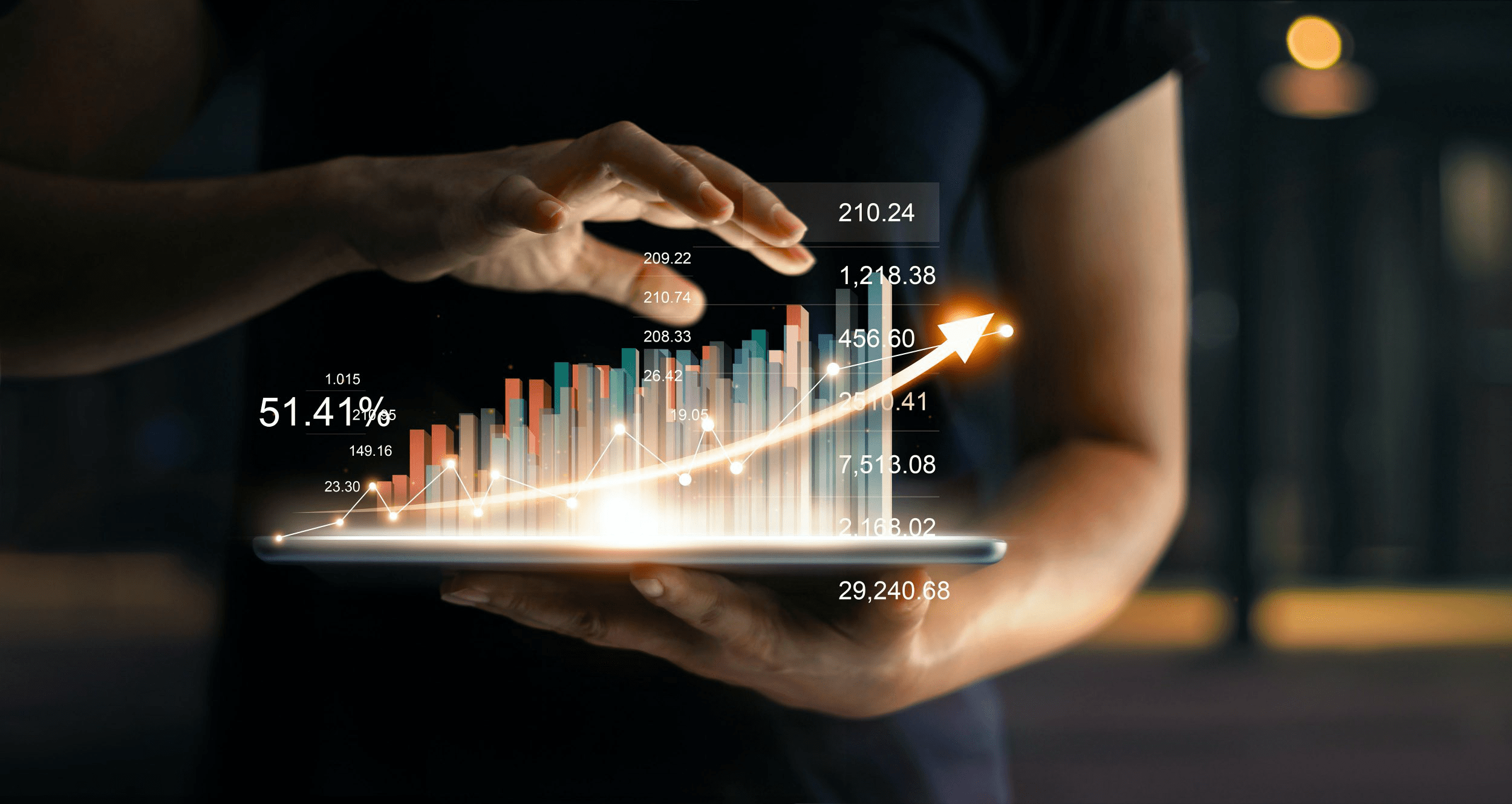 An increase in revenue