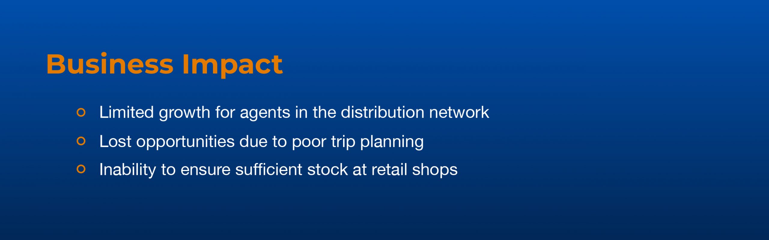 Business impact of lack of personalized planning